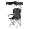Weisshorn Camping Chair With Canopy Folding Outdoor Portable Seat Army Green