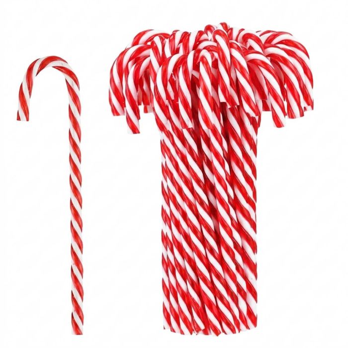 P&P Red 30 Piece Christmas Candy Cane Hanging Tree Ornaments Set for Party Decor Use