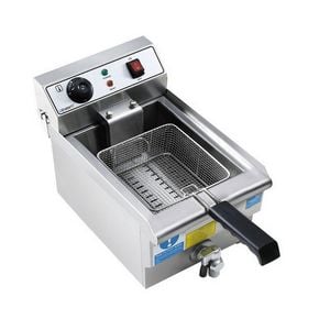 Devanti 3000W Electric Deep Fryer 10L Stainless Steel Fryer with Basket & Lid