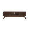 Design Square Camille Wooden Lowline Entertainment Unit TV Stand 150cm - Walnut