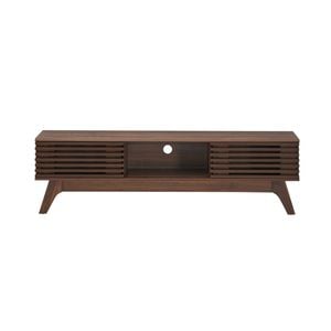 Design Square Camille Wooden Lowline Entertainment Unit TV Stand 150cm - Walnut