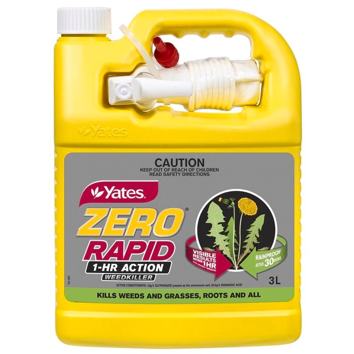 Yates 3L Ready To Use Zero Rapid 1 Hour Action Weed Killer