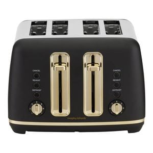 Morphy Richards Ascend Soft Gold Black 4 Slice Toaster with Variable Browning