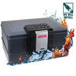 First Alert 11L Waterproof And Fire Resistant Chest
