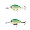 2x 13 Fishing 60mm Jabber Jaw Deep Crankbait Fishing Lures - Citrus Shad