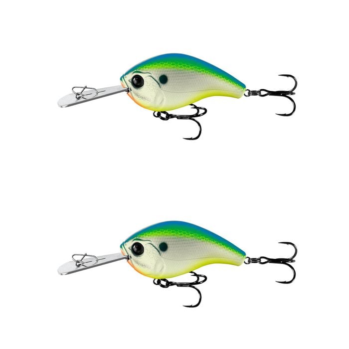 2x 13 Fishing 60mm Jabber Jaw Deep Crankbait Fishing Lures - Citrus Shad
