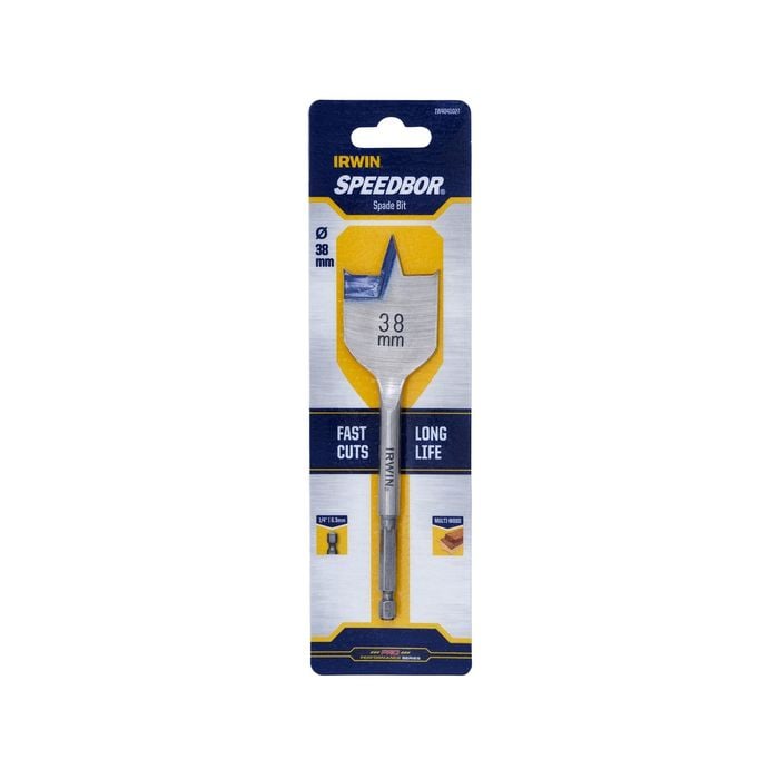 IRWIN 38mm Blue Groove Spade Bit