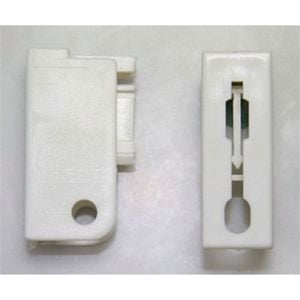 Windoware Curtain Streamline Track End Cap White 2pk