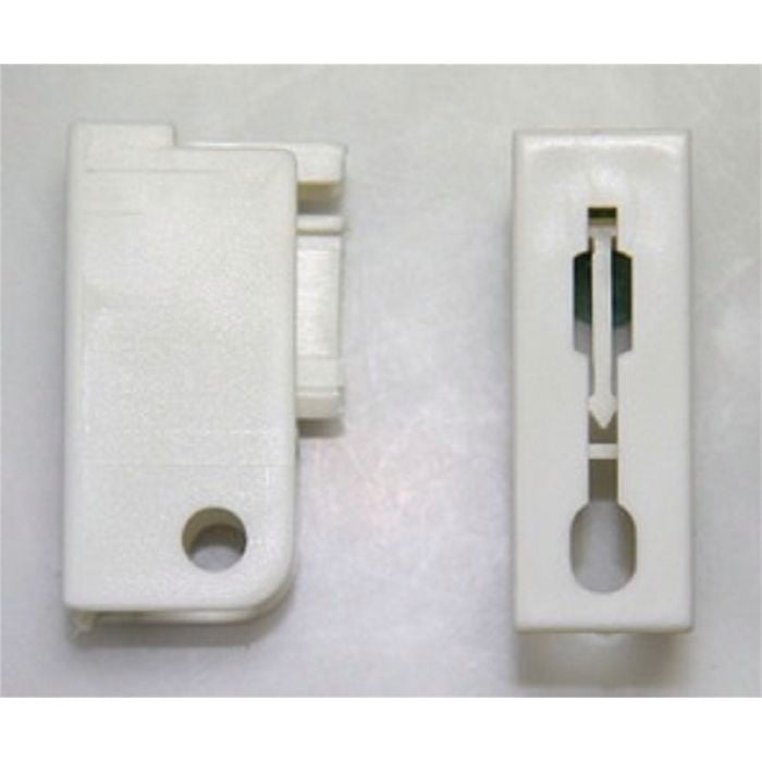 Windoware Curtain Streamline Track End Cap White 2pk