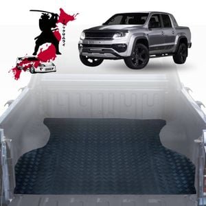 Black Samurai UTE Tub Mat Tray Liner for VolksWagen Amarok Dual Cab 2022 - Current
