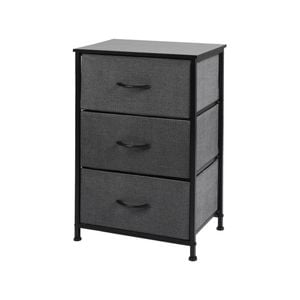 Levede 3 Chest of Drawers Storage Cabinet Dark Grey