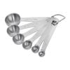 Vogue Measuring Spoons Stainless Steel Set Of 6 Measuring Spoons 1/8 1/4 1/2 1 Tsp 1/2 1 Tbsp Commercial Kitchen Utensils