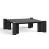 Hart 100cm Black Square Concrete Coffee Table