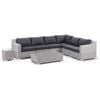 Milano Package D - Outdoor Wicker Modular Corner Lounge With Coffee Table