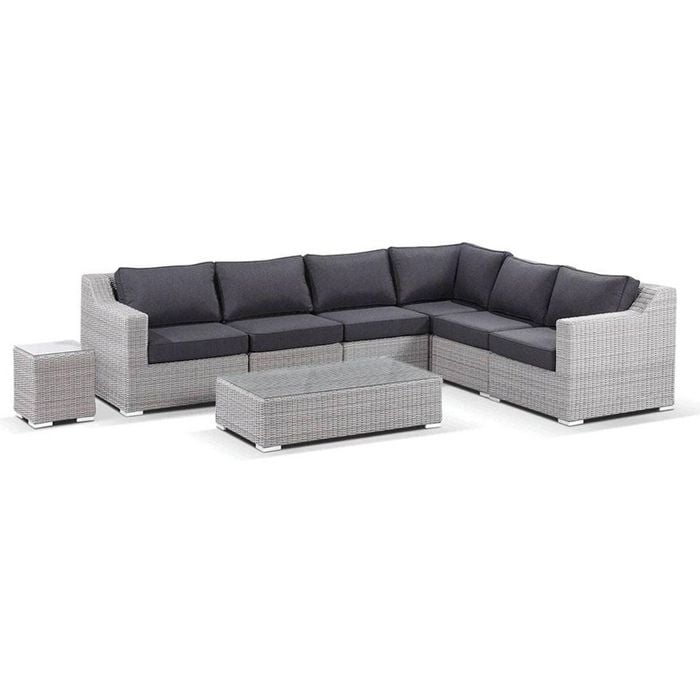 Milano Package D - Outdoor Wicker Modular Corner Lounge With Coffee Table