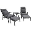 Dakota 5pc Lounge Recline Setting - Anthracite
