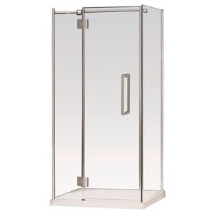 Rick McLean's Bathware 900mm Euro Frameless Hinged Shower Screen