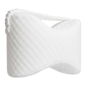 Memory Foam Knee & Leg Pillow With Leg Strap - Ideal For Side Sleepers, Pregnancy & Pain Relief