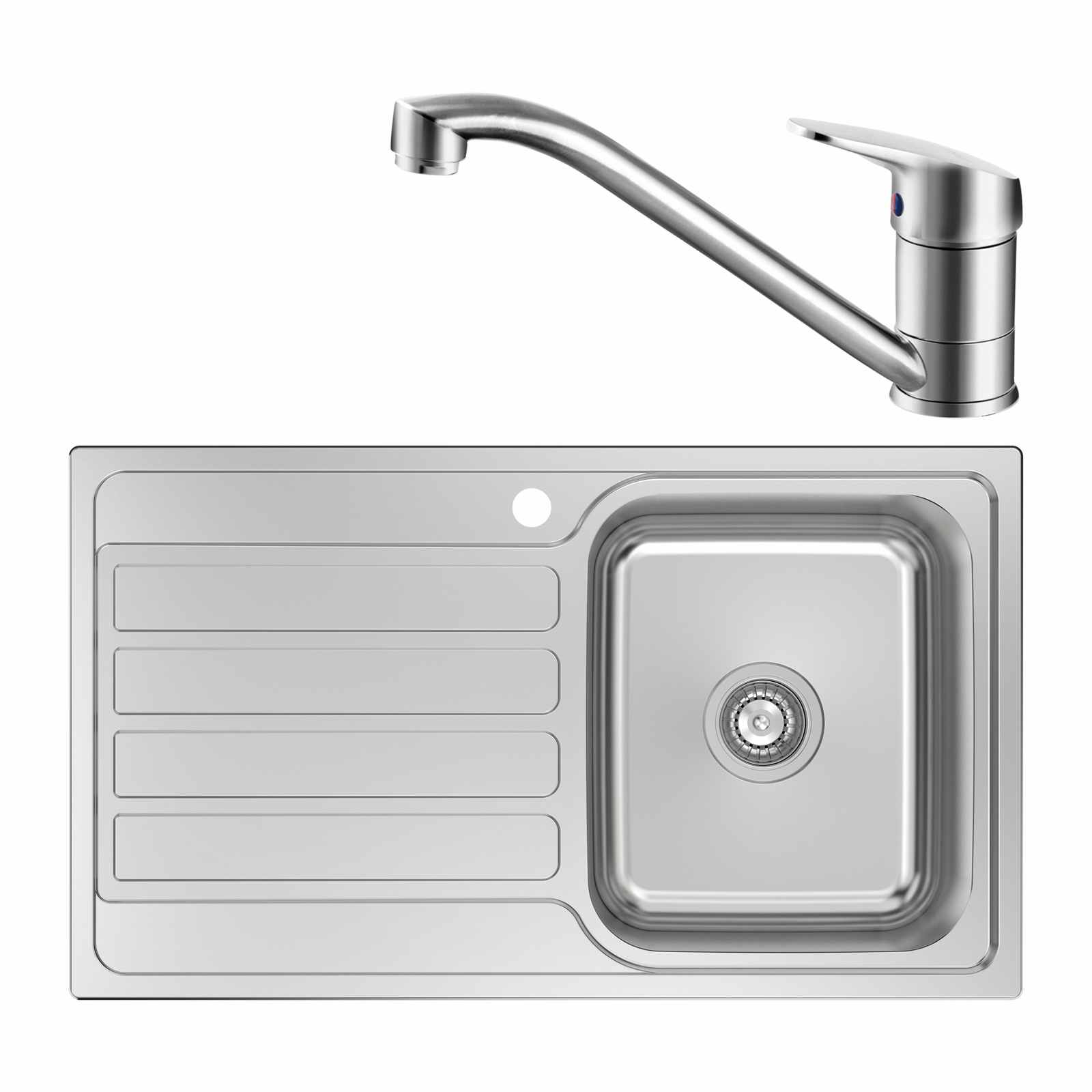 Estilo Single RH Bowl Sink And Mixer Combo
