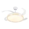 Windora Liora 42" White Weave Ceiling Light with DC Ceiling Fan & 3CCT LED Remote Control