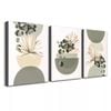 3 Set of Modern Botanical & Geometric Art Print 100% Australian Made 3 x 40x60cm  (Stretched)