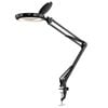 Brilliant 78cm Black Spy Fully Adjustable Magnifying LED Clamp Lamp