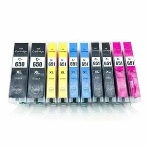 10 Pack X Cli 651 Xl Pgi 650 Ink For Canon Pixma Ip7260 Mx926 Mg5460 Mx920