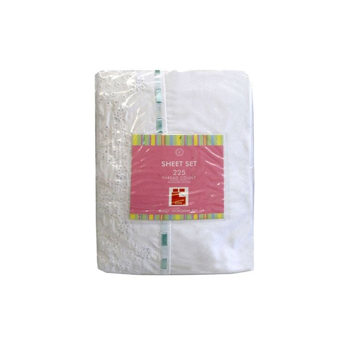 Bloomington 225TC Morgana Joy Embroidered Polyester Cotton Sheet Set King