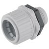 DETA 20mm PVC Conduit Corrugated Gland Grey - Single Pack