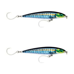 2x Rapala 14cm Saltwater X Rap Long Cast Shallow Minnow Fish Lures - Wahoo UV