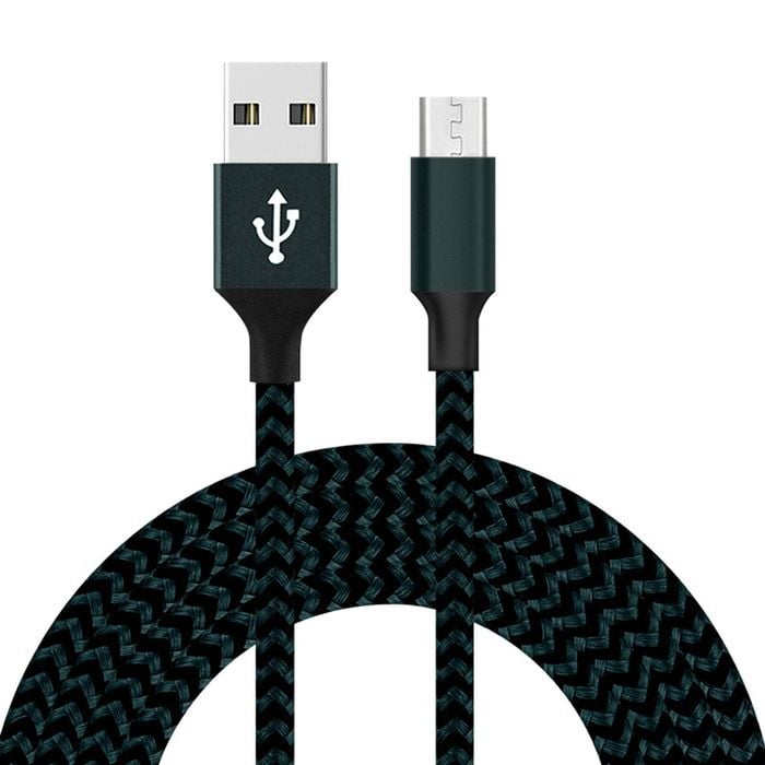 Catzon Micro USB Cable 4-Pack (1M, 2M, 2M, 3M) Nylon Braided Fast Charge-Navy