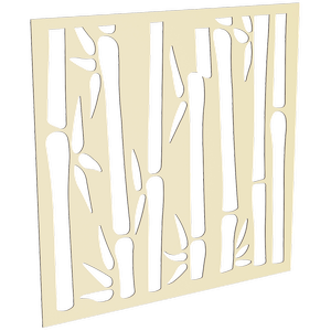 ProtectorAl 300-1200 x 300-1200mm Primrose Bamboo Unframed Solid Aluminium Decorative Panel