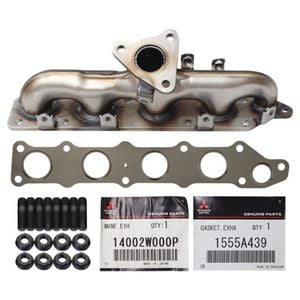 Genuine Exhaust Manifold, Gasket & Stud Kit For Mitsubishi Lancer 4n13 1.8l