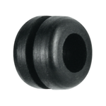 Pinnacle 1/4 x 1/2" Black Wiring Grommet - 6 Pack