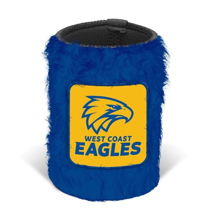 West Coast Eagles AFL Bottle Fluffy Beer Can Bottle Cooler Stubby Holder