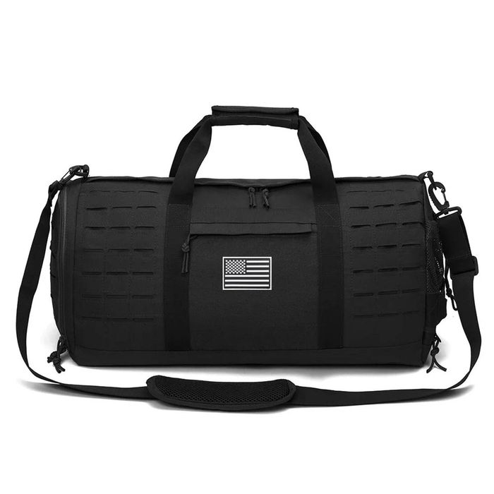 Lifebay 40L Tactical Sports Gym Travel Duffel Bag Black