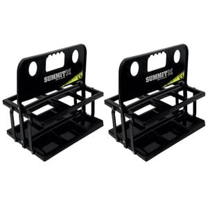 2PK Summit Folding 6 Water Bottle Carrier - Black