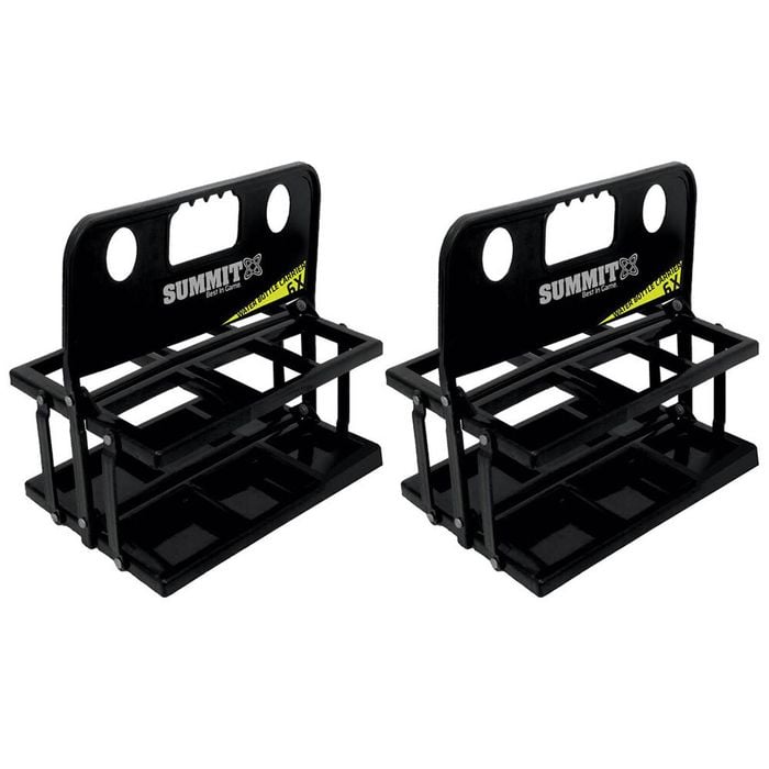 2PK Summit Folding 6 Water Bottle Carrier - Black