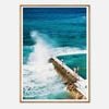 Galrie Bondi Beach Icebergs II Art Print Photography, Wood Frame, A0 84 x 119cm (33 x 47inch)