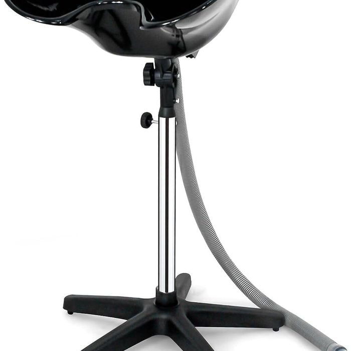 Provecta Portable Adjustable Shampoo Basin Hair Wash Bowl For Salon Or Home Use Black
