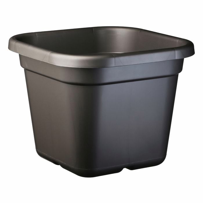 IP Plastics 33L (42cm) Square Pot Charcoal