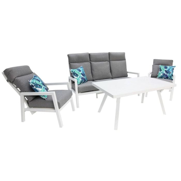 Eden 4pc Lounge Setting - White