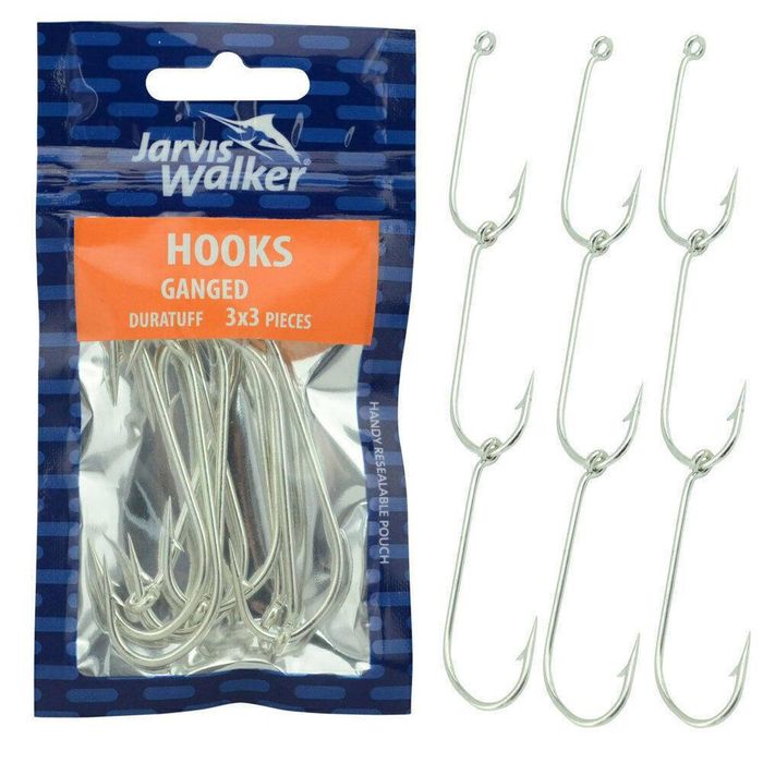 Jarvis Walker Duratuff Ganged Hooks 2/0