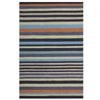 Designer Handmade Striped Wool Rug-6389-Grey Multi-160x230cm