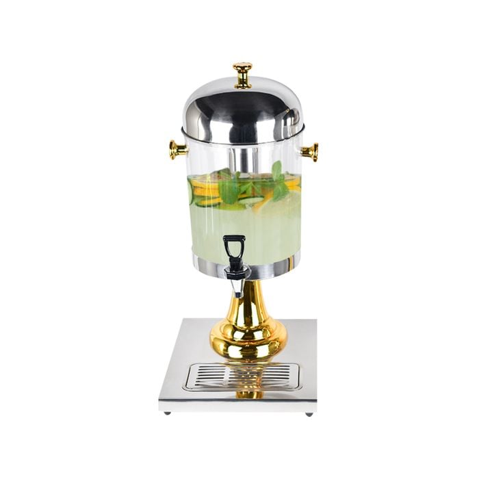 SOGA Single 8L Stainless Steel Dispenser Beverage Juicer Transparent Commercial Drink Container Jug