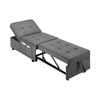 Oikiture 4 in 1 Convertible Sofa Bed Linen Grey