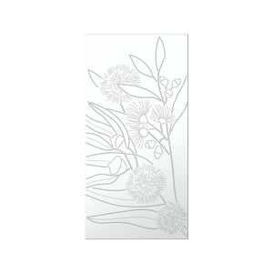 Walpix 1800 x 900 x 3mm White Satin Flat Profile Kangaroo Eucalyptus Perforated Aluminium Decorative Screen