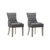2x Dining Chairs Grey