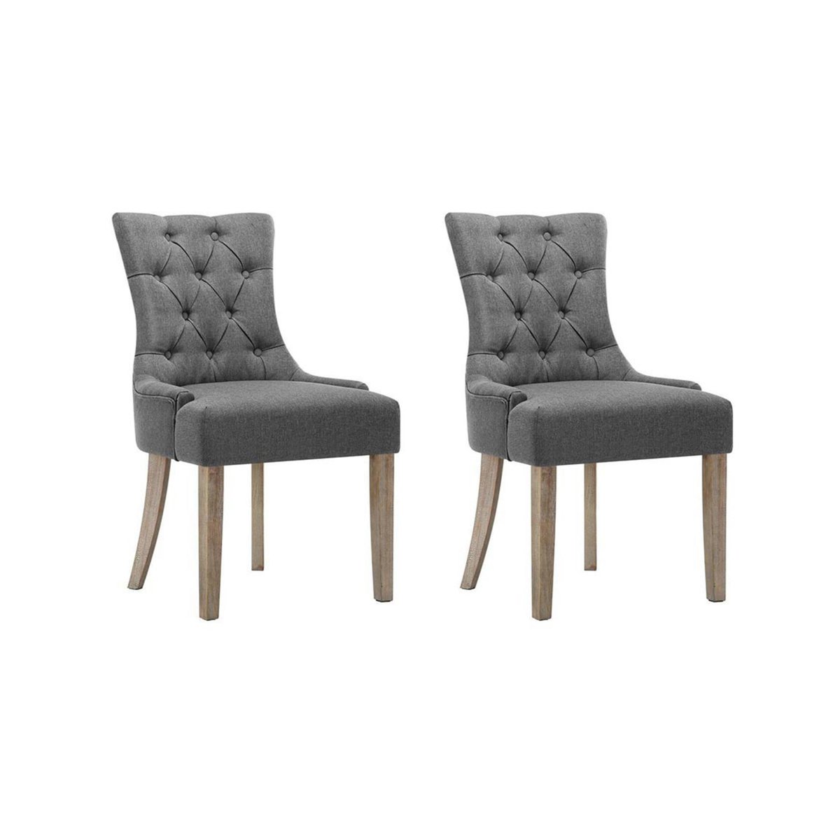 2x Dining Chairs Grey - Bunnings Australia