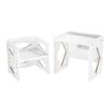 Vevor Montessori Weaning Table And Chair Set White For Aged 1 To 5 Adjustable Height Ideal For Reading